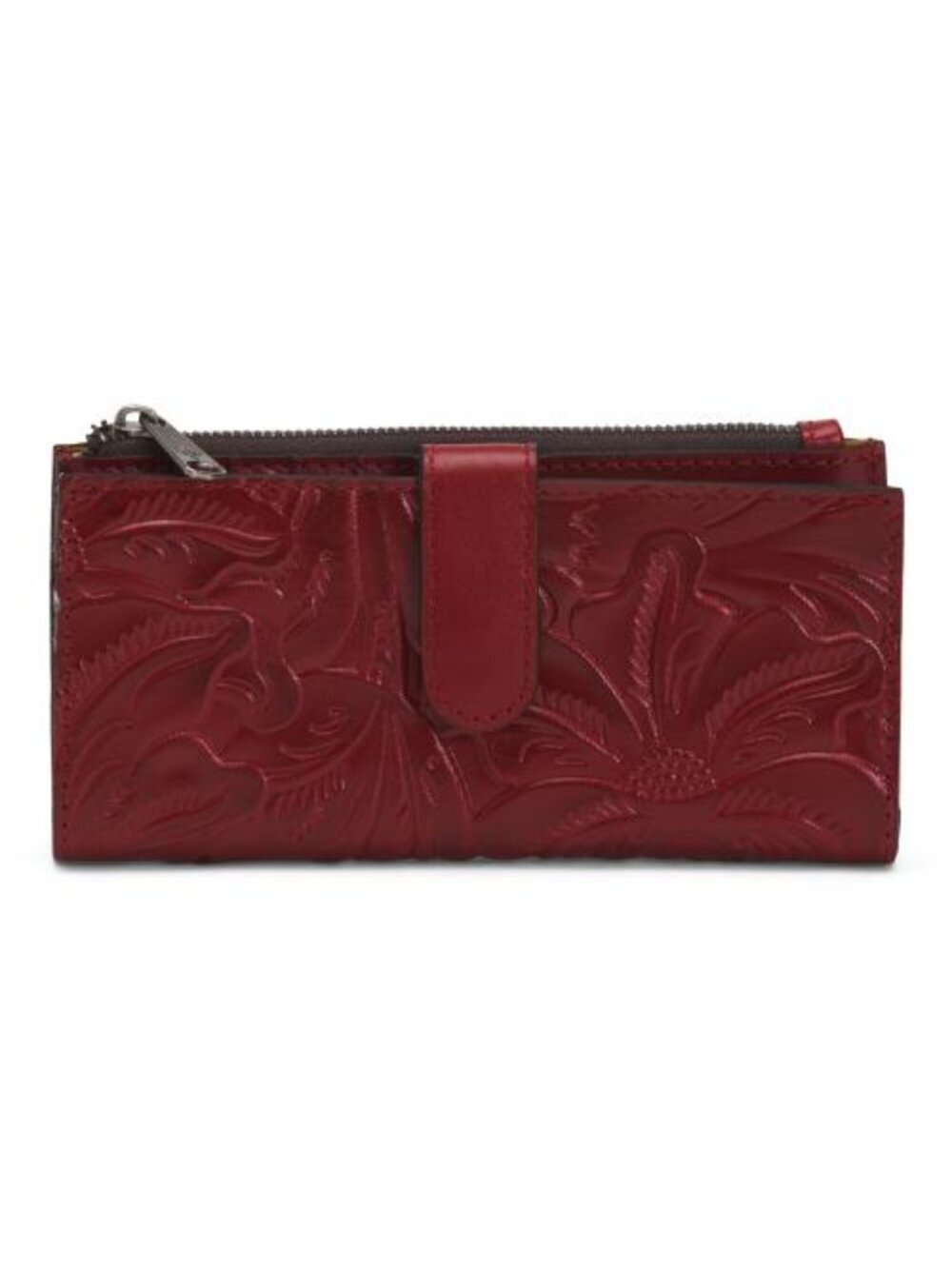 PATRICIA NASH Leather Nazari Tooled Classic Continental Wallet